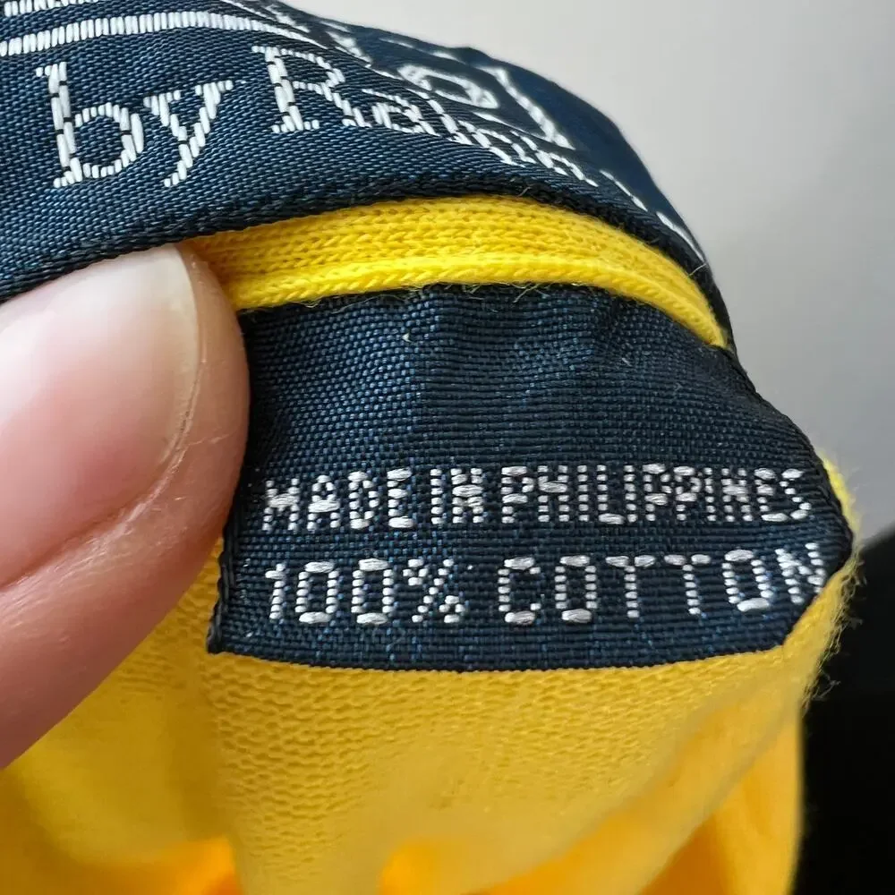 Polo Ralph Lauren Yellow Men's Polo Shirt Cotton Collared Short Sleeve Size XL